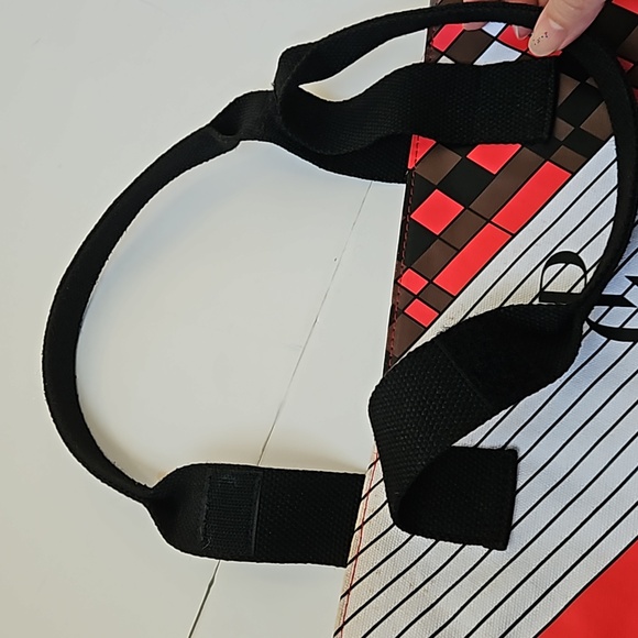 Prabal Gurung Tote Bag Michelle Obama Collab Color Block Red Black White Green - Picture 16 of 17